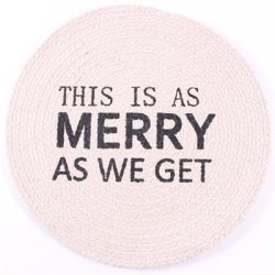 Placemat for beach, This is as merry as we get