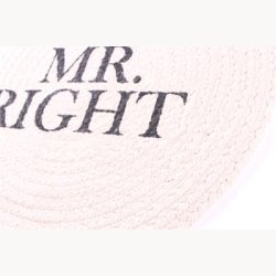 Placemat for beach, Mr. Right