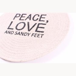 Placemat for beach, Peace, Love and...