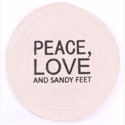 Placemat for beach, Peace, Love and...