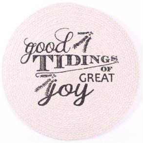 Placemat for beach, Good tidings of great joy