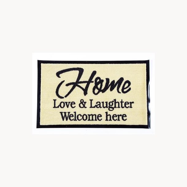 Doormat - Home, lave &amp; laughter. Welcome here