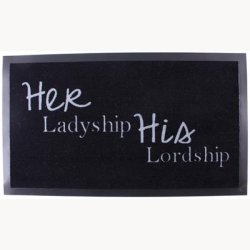 Doormat - her ladyship, his lordship
