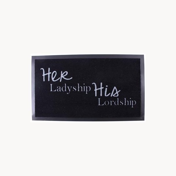 Doormat - her ladyship, his lordship