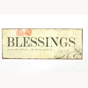 Metal sign - Blessing