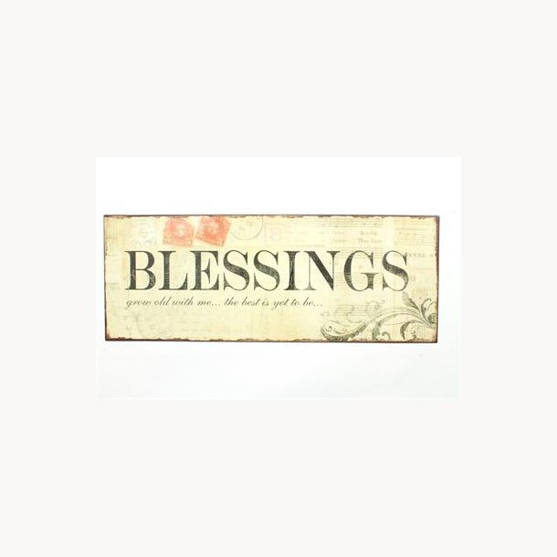 Metal sign - Blessing