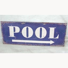Sign - Pool