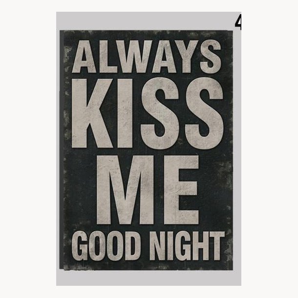 Picture(u) - Always kiss me goodnight
