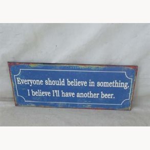 Metal sign - Another beer