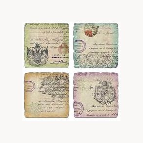 Bordskner, st af 4 stk(u)