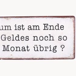 Skilt - Warum ist am ende...