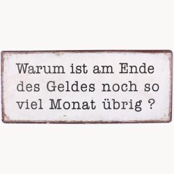 Skilt - Warum ist am ende...