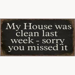 Magnet - My house was clean last week...