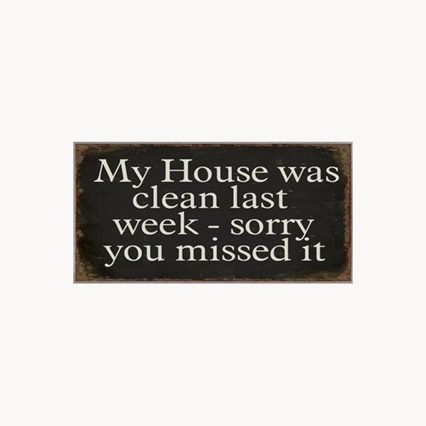 Magnet - My house was clean last week...