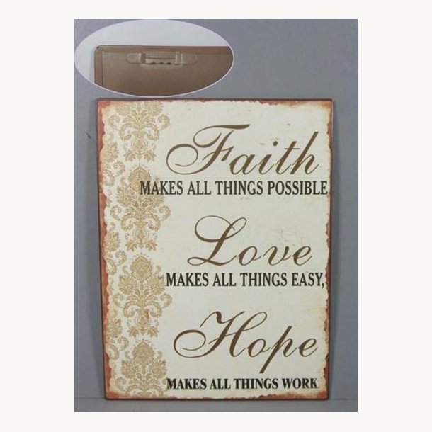 Sign - Faith love hope