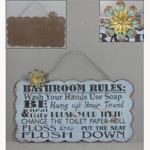 Sign(u) - Bathroom rules