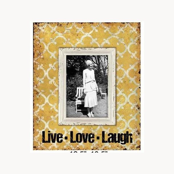 Billedramme - Live love laugh
