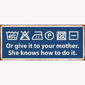 Metal sign - Laundry