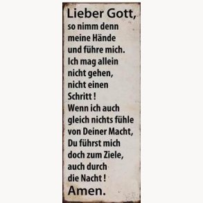 Sign - Lieber gott...