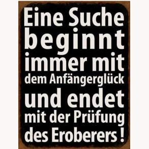 Sign - Eine suche beginnt immer mit dem anfängerglück...