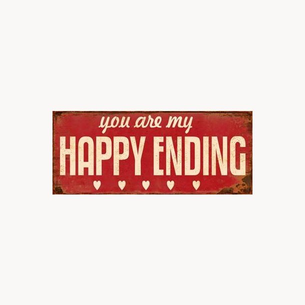 Skilt - Happy ending