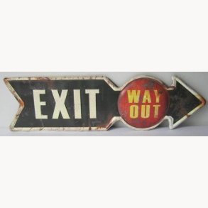 Sign - Exit way out