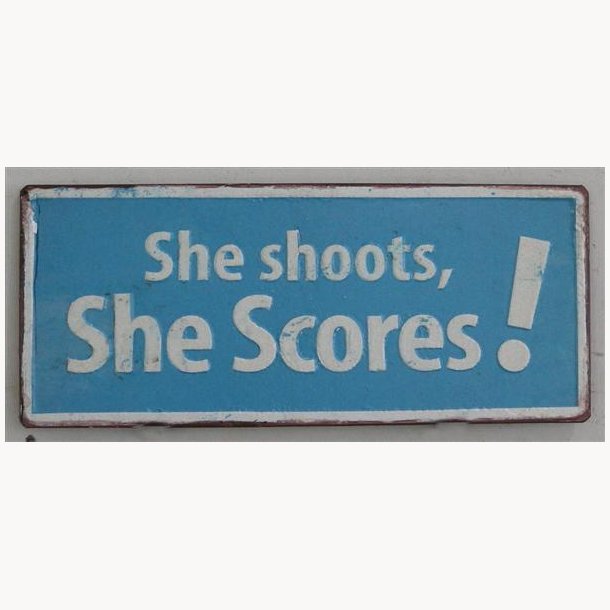 Sign - She scores