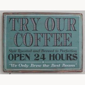Sign, 2D - Try our coffee