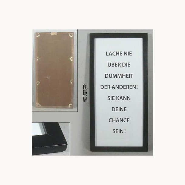 Picture with frame, German