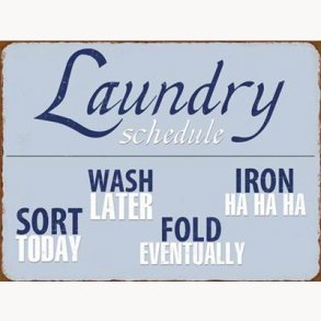 Sign - laundry