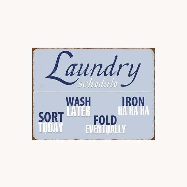 Skilt - laundry