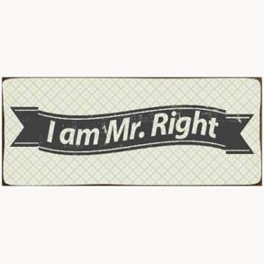 Sign - I am Mr. Right