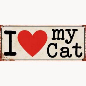 Sign - I love my cat