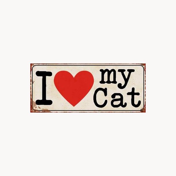 Sign - I love my cat