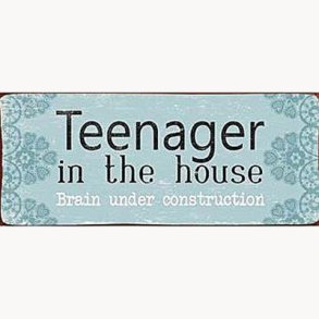 Sign - Teenager in the house