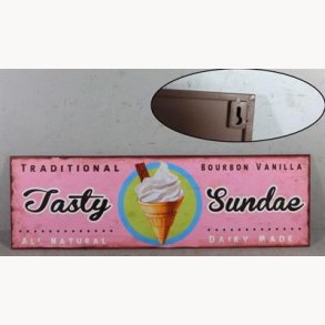 Skilt - Tasty sundae