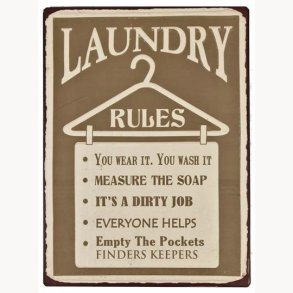 Sign, 2D - Laundry