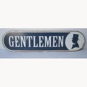 Skilt, 2D - Gentlemen