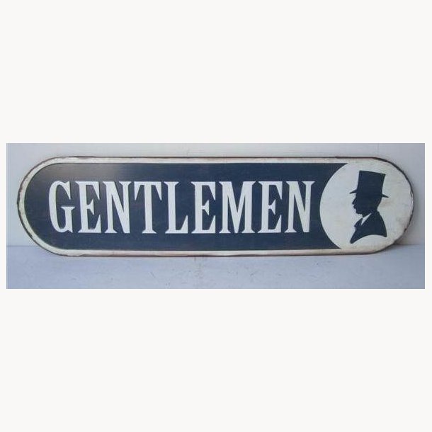 Sign, 2D - Gentlemen