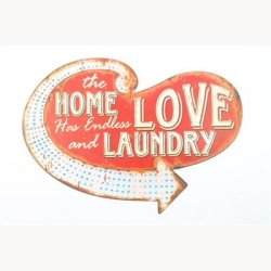 Skilt - The home has endless love and laundry