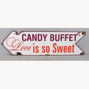 Sign - Candy buffet