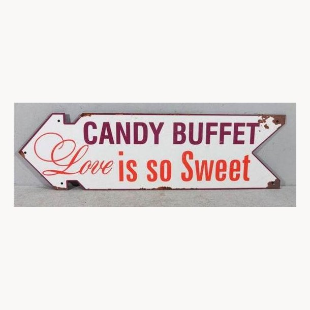 Sign - Candy buffet