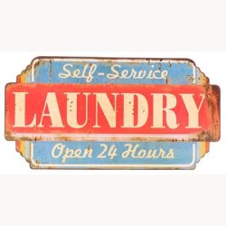 Sign, Laundry
