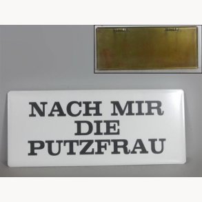 Sign - Putzfrau