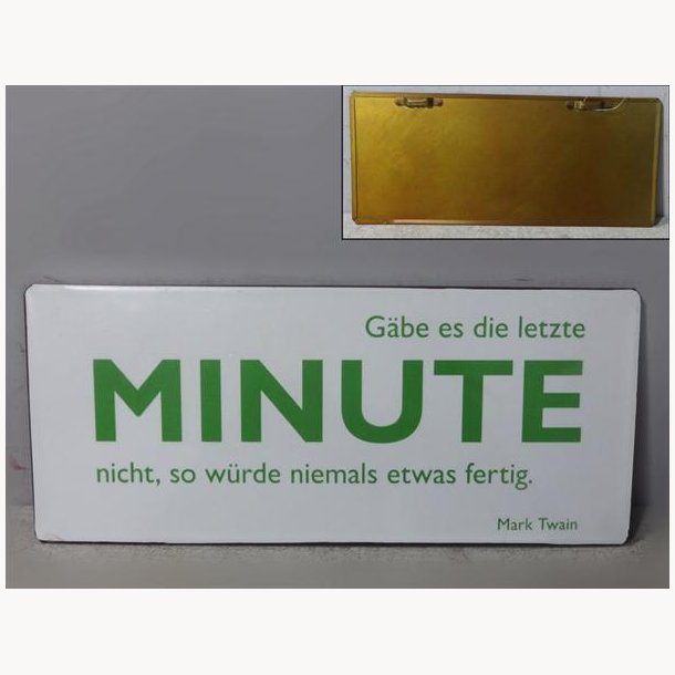 Skilt - Minute