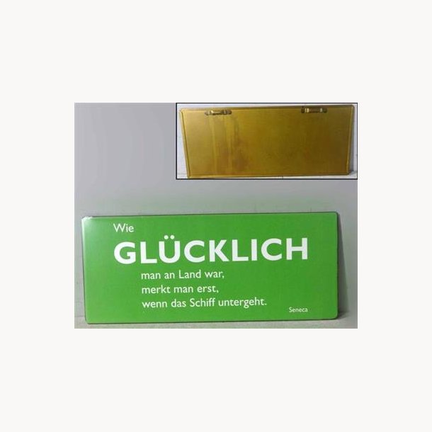 Skilt - Gl&uuml;cklich