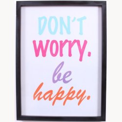 Picture with frame - Be happy