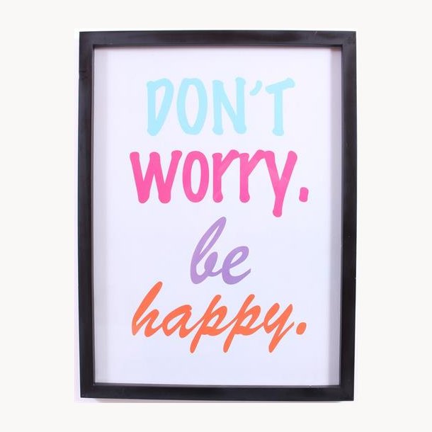 Picture with frame - Be happy