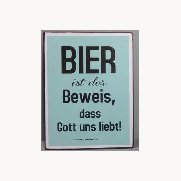 Skilt, Tysk - Bier