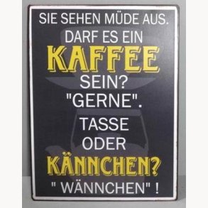 Sign - Kaffee